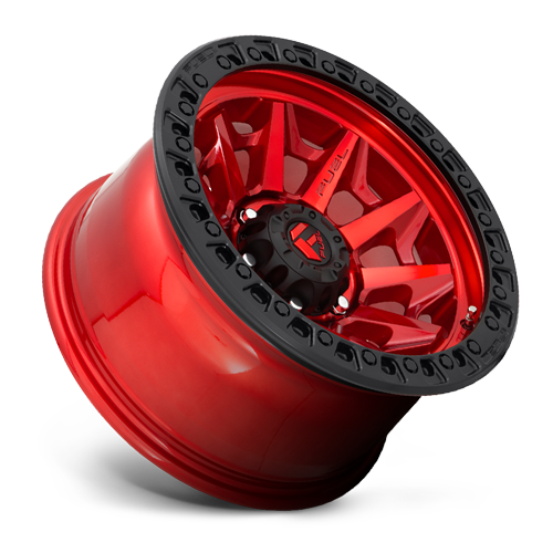 Aluminum Wheels 17X9 Covert D695 6 On 135 Candy Red Black Bead Ring 87.1 Bore -12 Offset Multi Spoke Fuel Off Road Wheels