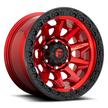 Load image into Gallery viewer, Aluminum Wheels 20X9 Covert D695 8 On 180 Candy Red Black Bead Ring 124.28 Bore 20 Offset Multi Spoke Fuel Off Road Wheels