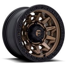 Load image into Gallery viewer, Aluminum Wheels 17X9 Covert D696 5 On 127 Matte Bronze Black Bead Ring 71.5 Bore 1 Offset Multi Spoke Fuel Off Road Wheels