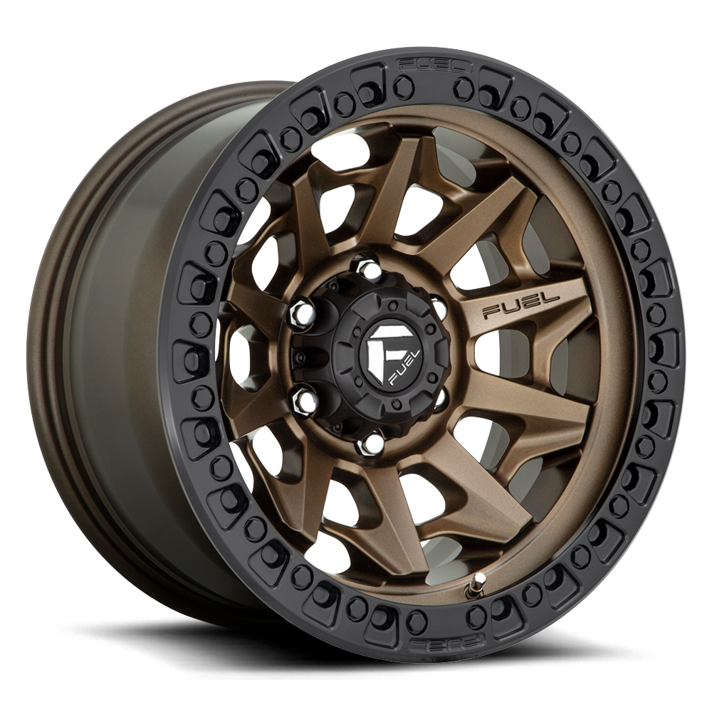 Aluminum Wheels 17X9 Covert D696 6 On 135 Matte Bronze Black Bead Ring 87.1 Bore -12 Offset Multi Spoke Fuel Off Road Wheels