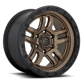 Aluminum Wheels 17X9 AMMO D702 6 On 139.7 Matte Bronze W/Black Bead Ring 106.1 Bore 1 Offset 5 Spoke Fuel Off Road Wheels