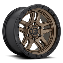 Load image into Gallery viewer, Aluminum Wheels 20X9 AMMO D702 5 On 139.7 Matte Bronze W/Black Bead Ring 78.1 Bore 1 Offset 5 Spoke Fuel Off Road Wheels