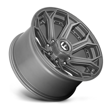 Load image into Gallery viewer, Aluminum Wheels 20X10 Siege D705 8 On 180 Brushed Gunmetal Gray Tinted Clear 124.2 Bore -18 Offset Fuel Off Road Wheels