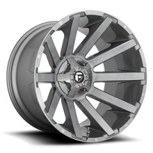 Load image into Gallery viewer, Aluminum Wheels 20X10 Contra Platinum D714 8 On 180 Brush Gunmetal Gray/Clear Tint 124.2 Bore -18 Offset Multi Spoke Fuel Off Road Wheels