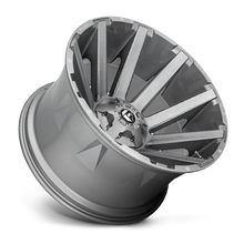 Load image into Gallery viewer, Aluminum Wheels 20X10 Contra Platinum D714 8 On 180 Brush Gunmetal Gray/Clear Tint 124.2 Bore -18 Offset Multi Spoke Fuel Off Road Wheels
