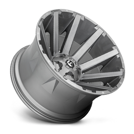 Aluminum Wheels 20X10 Contra Platinum D714 5 On 114.3/5 On 127 Brush Gunmetal Gray/Clear Tint 78.1 Bore -18 Offset Multi Spoke Fuel Off Road Wheels