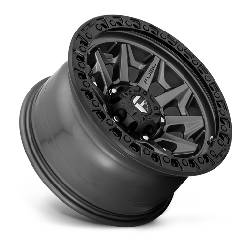 Aluminum Wheels 18X9 Covert D716 8 On 180 Matte Gunmetal Gray Black Bead Ring 124.3 Bore 20 Offset Multi Spoke Fuel Off Road Wheels