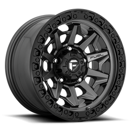 Aluminum Wheels 20X10 Covert D716 8 On 180 Matte Gunmetal Gray Black Bead Ring 124.3 Bore -18 Offset Multi Spoke Fuel Off Road Wheels