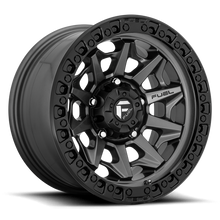 Load image into Gallery viewer, Aluminum Wheels 20X9 Covert D716 8 On 165.1 Matte Gunmetal Gray Black Bead Ring 125.2 Bore 20 Offset Multi Spoke Fuel Off Road Wheels