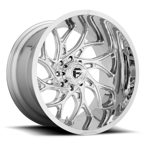 Aluminum Wheels 22X10 Runner D740 6 On 139.7 Chrome 106.1 Bore -18 Offset Fuel Off Road Wheels