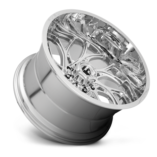 Aluminum Wheels 24X12 Runner D740 8 On 170 Chrome 125.1 Bore -44 Offset Fuel Off Road Wheels
