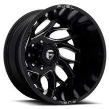 Load image into Gallery viewer, Dually Wheels 20X8.25 Runner Dually D741 8 On 210 Gloss Black Milled 154.3 Bore -246 Offset 8 Spoke Outer Dually Fuel Off Road Wheels
