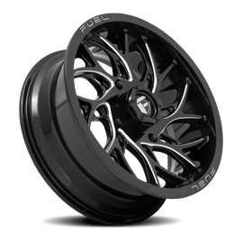 Aluminum Wheels 22X7 Runner UTV D741 4 On 137 Gloss Black Milled 110.2 Bore 13 Offset Fuel Off Road Wheels