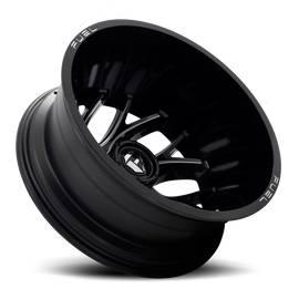 Dually Wheels 22X8.25 Runner Dually D741 8 On 165.1 Gloss Black Milled 121.6 Bore -214 Offset 8 Spoke Outer Dually Fuel Off Road Wheels