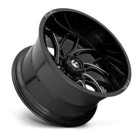 Aluminum Wheels 24X12 Runner D741 8 On 180 Gloss Black Milled 124.3 Bore -44 Offset Fuel Off Road Wheels