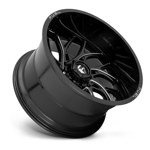Aluminum Wheels 24X12 Runner D741 5 On 127 Gloss Black Milled 71.5 Bore -44 Offset Fuel Off Road Wheels