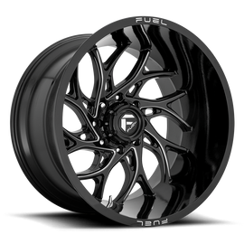 Aluminum Wheels 26X14 Runner D741 5 On 127 Gloss Black Milled 71.5 Bore -75 Offset Fuel Off Road Wheels