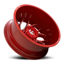 Load image into Gallery viewer, Dually Wheels 20X8.25 Runner Dually D742 8 On 210 Candy Red Milled 154.3 Bore -221 Offset 8 Spoke Outer Dually Fuel Off Road Wheels