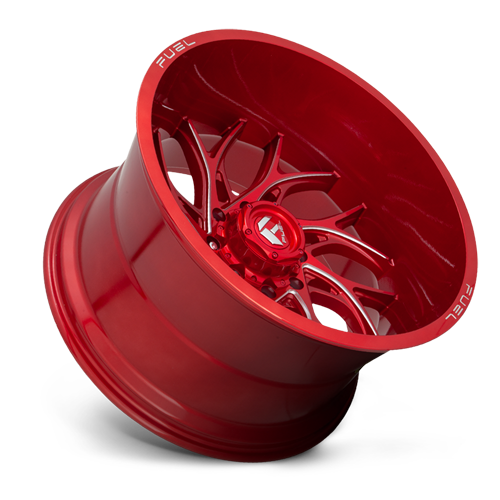 Aluminum Wheels 22X12 Runner D742 8 On 180 Candy Red Milled 124.3 Bore -44 Offset Fuel Off Road Wheels