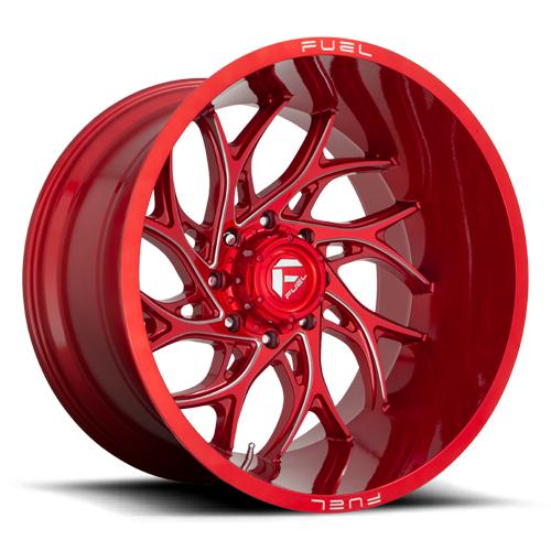 Aluminum Wheels 26X14 Runner D742 6 On 135 Candy Red Milled 87.1 Bore -75 Offset Fuel Off Road Wheels