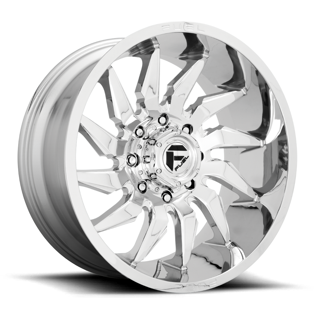Aluminum Wheels 22X12 Saber D743 6 On 139.7 Chrome 106.1 Bore -44 Offset Fuel Off Road Wheels