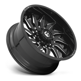 Aluminum Wheels 24X12 Saber D744 8 On 180 Gloss Black Milled 124.3 Bore -44 Offset Fuel Off Road Wheels