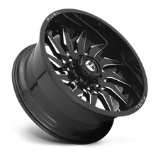 Load image into Gallery viewer, Aluminum Wheels 24X12 Saber D744 6 On 139.7 Gloss Black Milled 106.1 Bore -44 Offset Fuel Off Road Wheels