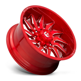 Aluminum Wheels 20X9 Saber D745 8 On 165.1 Candy Red Milled 125.2 Bore 1 Offset Fuel Off Road Wheels