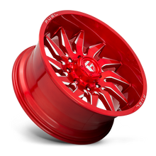 Load image into Gallery viewer, Aluminum Wheels 22X10 Saber D745 8 On 170 Candy Red Milled 125.1 Bore -18 Offset Fuel Off Road Wheels