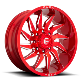 Aluminum Wheels 22X12 Saber D745 8 On 180 Candy Red Milled 124.3 Bore -44 Offset Fuel Off Road Wheels