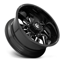 Load image into Gallery viewer, Aluminum Wheels 20X10 Lockdown D747 6 On 139.7 Gloss Black Milled 106.1 Bore -18 Offset 39.9 Lbs Fuel Off Road Wheels