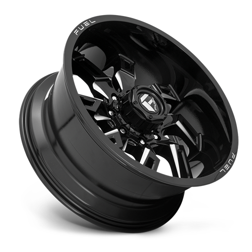 Aluminum Wheels 22X10 Lockdown D747 6 On 135 Gloss Black Milled 87.1 Bore -18 Offset Fuel Off Road Wheels