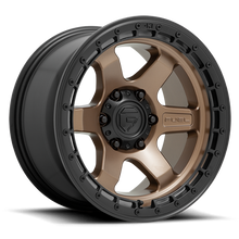 Load image into Gallery viewer, Aluminum Wheels 17X9 Block D751 6 On 135 Matte Bronze/Black Ring 87.1 Bore 1 Offset 6 Spoke Fuel Off Road Wheels