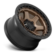 Load image into Gallery viewer, Aluminum Wheels 17X9 Block D751 6 On 135 Matte Bronze/Black Ring 87.1 Bore 1 Offset 6 Spoke Fuel Off Road Wheels