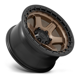 Aluminum Wheels 18X9 Block D751 6 On 114.3 Matte Bronze/Black Ring 66.06 Bore 20 Offset 6 Spoke Fuel Off Road Wheels