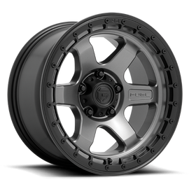 Aluminum Wheels 18X9 Block D752 5 On 127 Gunmetal Gray/Black Ring 71.5 Bore -12 Offset 6 Spoke Fuel Off Road Wheels