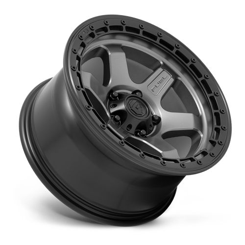 Aluminum Wheels 18X9 Block D752 5 On 127 Gunmetal Gray/Black Ring 71.5 Bore 1 Offset 6 Spoke Fuel Off Road Wheels