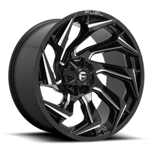 Load image into Gallery viewer, Aluminum Wheels 17X9 Reaction D753 5 On 114.3/5 On 127 Gloss Black/Milled 78.1 Bore 1 Offset Fuel Off Road Wheels