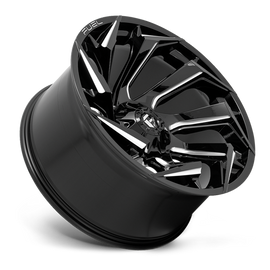 Aluminum Wheels 20X9 Reaction D753 8 On 165.1 Gloss Black Milled 125.2 Bore 1 Offset Fuel Off Road Wheels