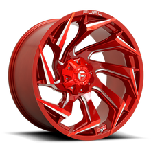 Load image into Gallery viewer, Aluminum Wheels 20X9 Reaction D754 8 On 165.1 Candy Red Milled 125.2 Bore 1 Offset Fuel Off Road Wheels