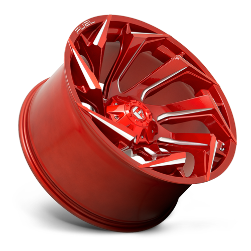 Aluminum Wheels 20X9 Reaction D754 8 On 165.1 Candy Red Milled 125.2 Bore 1 Offset Fuel Off Road Wheels
