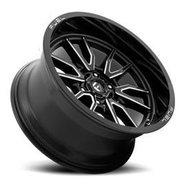 Aluminum Wheels 20X9 Clash 6 D761 8 On 180 Gloss Black Milled 124.2 Bore 20 Offset Multi Spoke Fuel Off Road Wheels