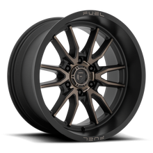 Load image into Gallery viewer, Aluminum Wheels 20X9 Clash 6 D762 8 On 170 Matte Black Double Dark Tint 125.1 Bore 1 Offset Multi Spoke Fuel Off Road Wheels