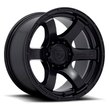Load image into Gallery viewer, Aluminum Wheels 18X9 Rush D766 6 On 120 Satin Black 67.06 Bore 20 Offset Fuel Off Road Wheels