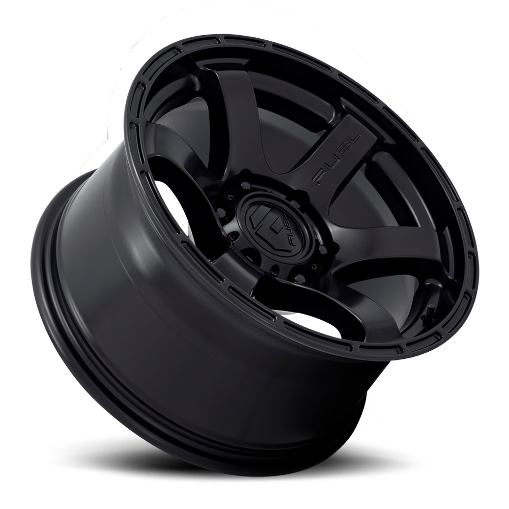 Aluminum Wheels 20X9 Rush D766 6 On 139.7 Satin Black 106.1 Bore 1 Offset 42 Lbs Fuel Off Road Wheels