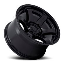 Load image into Gallery viewer, Aluminum Wheels 20X9 Rush D766 6 On 139.7 Satin Black 106.1 Bore 1 Offset 42 Lbs Fuel Off Road Wheels