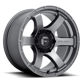 Aluminum Wheels 17X9 Rush D767 6 On 139.7 Matte Gunmetal Gray 106.1 Bore 1 Offset 28.2 Lbs Fuel Off Road Wheels