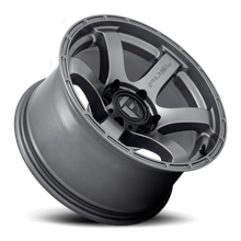 Load image into Gallery viewer, Aluminum Wheels 17X9 Rush D767 6 On 114.3 Matte Gunmetal Gray 66.06 Bore 1 Offset Fuel Off Road Wheels