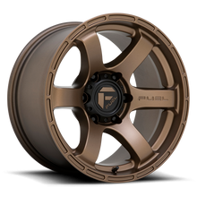 Load image into Gallery viewer, Aluminum Wheels 17X9 Rush D768 6 On 114.3 Matte Bronze 66.06 Bore 1 Offset Fuel Off Road Wheels