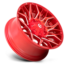 Load image into Gallery viewer, Aluminum Wheels 22X12 Twitch D771 8 On 165.1 Candy Red Milled 125.2 Bore -44 Offset Fuel Off Road Wheels